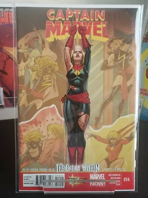 Buy Captain Marvel #14 (2013) 1st Appearance Cameo Kamala Khan Becomes Ms. Marvel • 55.34£