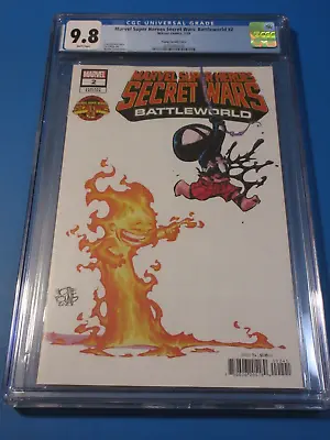 Buy Marvel Super-Heroes Secret Wars Battleworld #2 Young Variant CGC 9.8 NM/M Gem • 38.40£