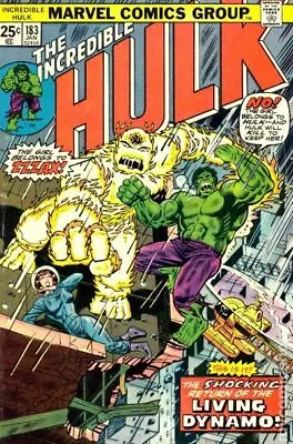 Buy Incredible Hulk #183 VG 4.0 1975 Stock Image Low Grade • 7.88£
