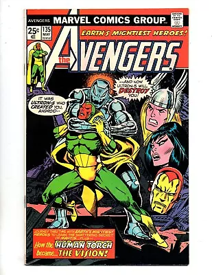 Buy Avengers #135  Fn/vf 7.0   The Origin Of The Vision  • 19.73£