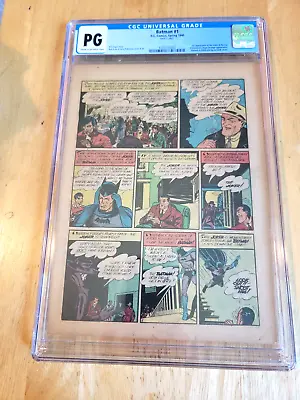 Buy Batman #1 *cgc Page 4 Only* 1st Appearance Of Joker & Catwoman 1940 • 1,071.71£