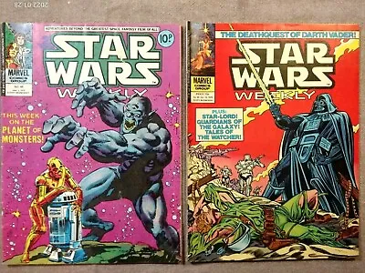 Buy Star Wars,Weekly Comic,2 Issue's,Jan No.48 & Oct No.85,1979 Marvel Comic's • 4.85£