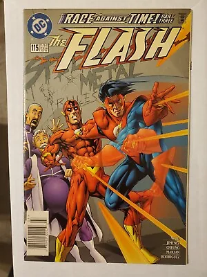 Buy The Flash #115 Newsstand Rare 1:10 Low Print DC Comics 1996 Speed Metal 1st App • 39.44£