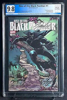 Buy Rise Of The Black Panther #1 Dna Ink Of Stan Lee Signature Pgx 9.8 Nm/mt +cgc!!! • 1,191.52£
