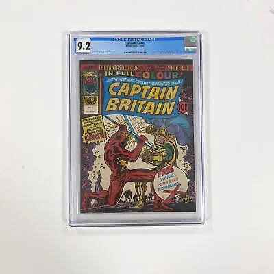 Buy Captain Britain #2 Vol 1. CGC 9.2 1976 With Boomerang Pence Copy • 300£