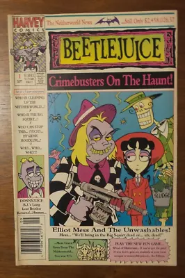 Buy Beetlejuice Crimebusters On The Haunt #1 (1992) Harvey Comics Newsstand • 10.79£