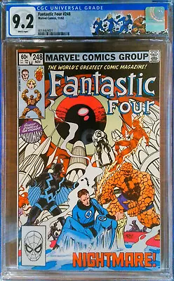 Buy Fantastic Four #248  CGC Graded ( 9.2 ) Marvel Comic Group  NIGHTMARE! • 48.66£