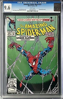 Buy Amazing Spider-man #373 Newsstand CGC 9.6 Invasion Of The Spider-Slayers, Part 6 • 139.92£