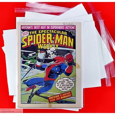 Buy Spectacular Spider-Man Weekly 355 Comic Bag And Board 26 12 79 UK 1979 (Lot 2401 • 8.50£