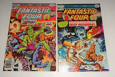 Buy Fantastic Four #176,179 Perez Impossible Man 9.0's 1976/77 • 19.12£
