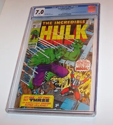 Buy Incredible Hulk #127 - Marvel 1970 Bronze Age Issue - CGC FN/VF 7.0 • 59.13£
