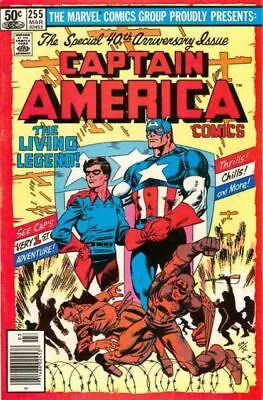 Buy Captain America #255 (1981) 40th Anniversary Issue In 4.5 Very Good+ • 5.05£