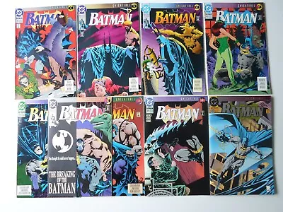 Buy Batman #492,493.494.495,496,497,498,499 & 500 9 Issues Bane Breaks Batman's Back • 30£