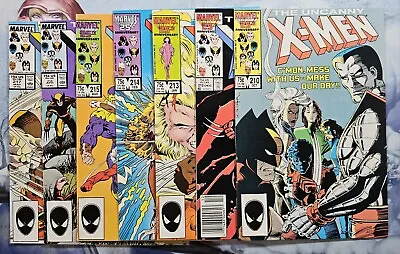 Buy The Uncanny X-Men #210, 212, 213, 214, 215, 216, 217. Marvel. 1987. VF/VF+ • 27.70£