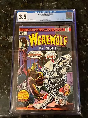 Buy Werewolf By Night #32 - 3.5 CGC - Origin & 1st App Moon Knight!  Key - New Slab! • 479.56£