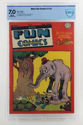Buy More Fun Comics #124 - CBCS 7.0 FN/VF - DC 1947 -SCARCE- 2nd HIGHEST GRADE!!! • 315.45£