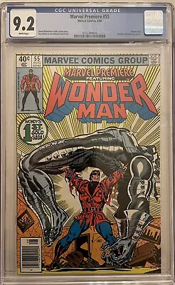 Buy Marvel Premiere #55 - 1st Wonder Man Solo Story -  CGC 9.2 Newsstand MCU Disney+ • 118.58£