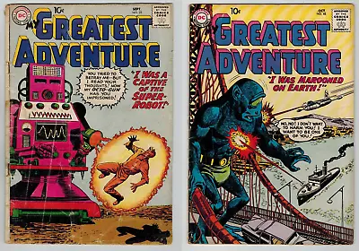 Buy 1959-1960 Dc Comics My Greatest Adventure #35 + 48 Silver Age Comic Lot Sci-fi • 79.05£