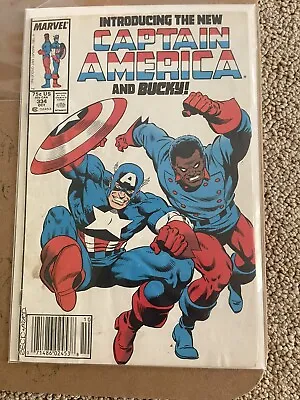 Buy Captain America 334, Low Grade, Lemar Hoskins As Bucky Key Marvel Issue • 4.79£