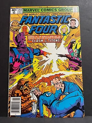 Buy Fantastic Four #212 VF/NM 1979 Newsstand Edition High Grade Marvel Comic • 12.61£