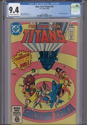 Buy The New Teen Titans #10 CGC 9.4 1981 DC Comics George Perez Cover • 40.51£