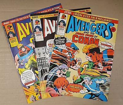 Buy AVENGERS & SAVAGE SWORD OF CONAN -#'s 135, 136, 137 - BYRNE Art - 1976 Marvel UK • 8.95£
