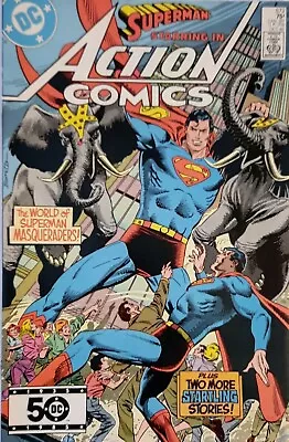 Buy Action Comics 572 VF+ £5 1985. Postage  2.95.  • 5£