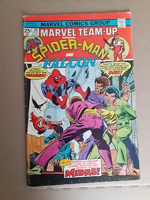 Buy Marvel Team Up # 30. Spiderman & Falcon. Miscut  Copy. VG+. MVS 1975 Marvel  • 6.50£