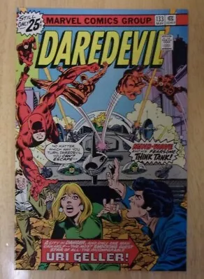 Buy Daredevil #133 Glossy Gorgeous Vf+ 1976 Mindwave,uri Geller • 23.83£
