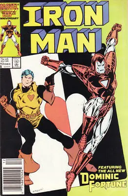 Buy Iron Man (1968) # 213 Newsstand (7.0-FVF) Dominic Fortune 1986 • 7.65£