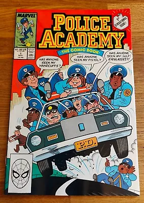 Buy COMIC - Marvel Comics Police Academy The Comic Book No #1 1989 VGC 1st Print • 25£