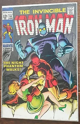 Buy Marvel Comics Iron Man #14 Jun 1969 (5.0 VG/FN) #MIS0277 • 24.99£
