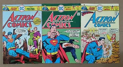 Buy Action Comics #451 453-456 458 - Lot Of 3 Superman Face Swap Toyman Kandor Shark • 23.64£