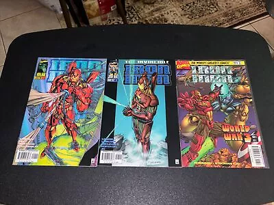 Buy 3 Ironman Marvel Comics Modenr Age - Iron Man 1 Nov 96, Iron Man 7 May 97, & WW3 • 9.99£