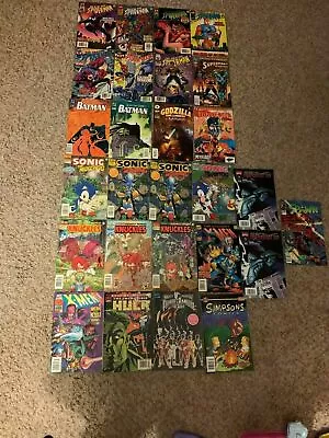 Buy Assorted Comics: Spider-Man, Batman, Superman, Hulk, Sonic, X-Men, Marvel • 3.20£