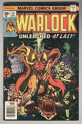 Buy Warlock #15 November 1976 VF Starlin Thanos • 27.14£