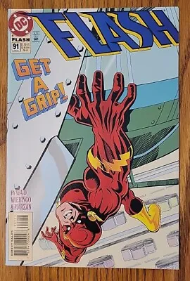 Buy Flash #91 First Cameo Of Impulse (Bart Allen) 1994 DC Comics NM Direct Sales Ed. • 11.99£
