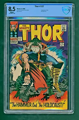 Buy Thor #127 - 1st App Pluto & Hippolyta, CBCS 8.5 White Pages (Marvel, 1966) • 135.43£