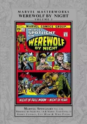 Buy Len Wein Gerry Conway Roy Th Marvel Masterworks: Werewolf By Night Vo (Hardback) • 53.02£