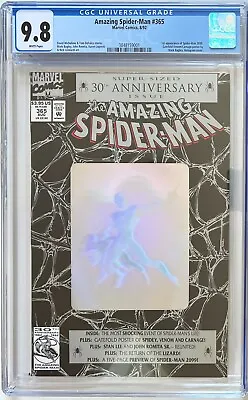 Buy Amazing Spider-Man #365 CGC 9.8 White. 1st Appearance Spider-Man 2099! • 195£