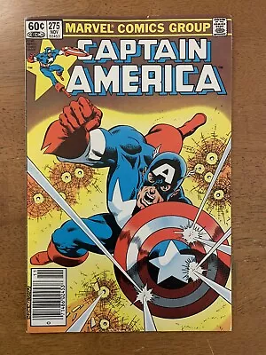 Buy Captain America # 275 (1982) Newsstand - 1st Baron Helmut Zemo ~ VF 8.0 • 7.90£