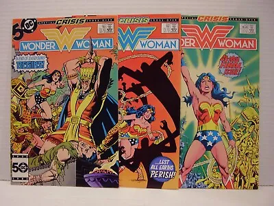 Buy Wonder Woman #327 - #329  -  Crisis On Infinite Earths Crossovers - Nm/m Copies • 32.17£