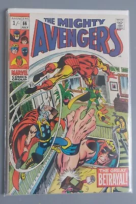 Buy The Avengers - Vol 1 #66 (1969) -  The Great Betrayal!  WASP, VISION, ULTRON-6 • 37.50£