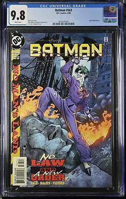 Buy Batman 563 CGC 9.8 4416043002 Joker Appearance No Man's Land Campbell Cover • 71.95£