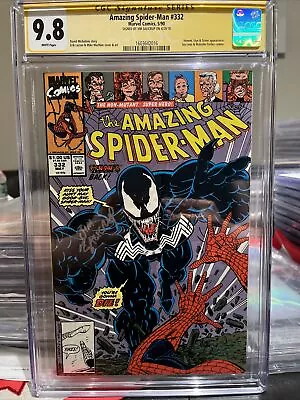 Buy Amazing Spider-Man #332 CGC 9.8 White Pages  Venom Cover,  Signed Jim Salicrup • 256.26£