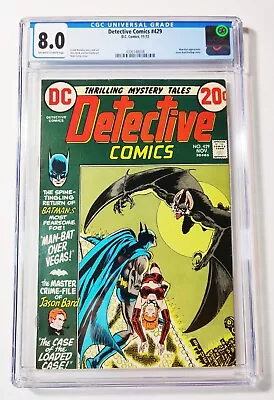 Buy Detective Comics #429 Very Fine Cgc 8.0 1972 Dc Comics • 86.93£