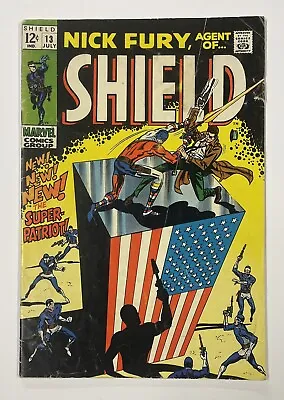 Buy Nick Fury, Agent Of Shield #13. July 1969. Marvel. Vg+. 1st App Of Super Patriot • 15£