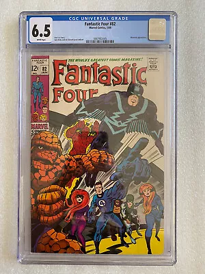 Buy Fantastic Four #82 CGC 6.5 White Pages! 1969 - Inhumans Appearance • 120.53£
