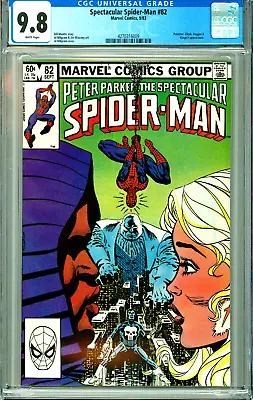 Buy SPECTACULAR SPIDER-MAN 82 CGC 9.8 WP PUNISHER CLOAK & DAGGER Marvel Comics 1983 • 117.54£
