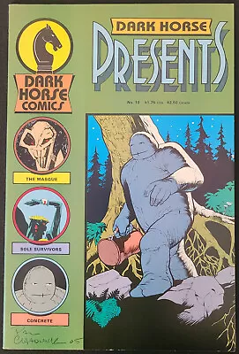 Buy DARK HORSE PRESENTS #10 (Sep 1987) Concrete SIGNED BY PAUL CHADWICK (1st MASK) • 158.11£